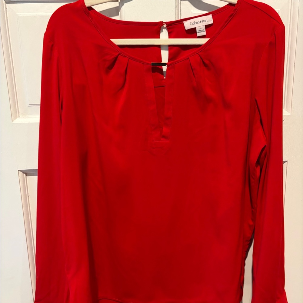 Calvin Klein Red Women's Blouse